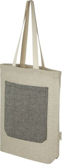 SHOPPER IN COTONE RICICLATO CON TASCA